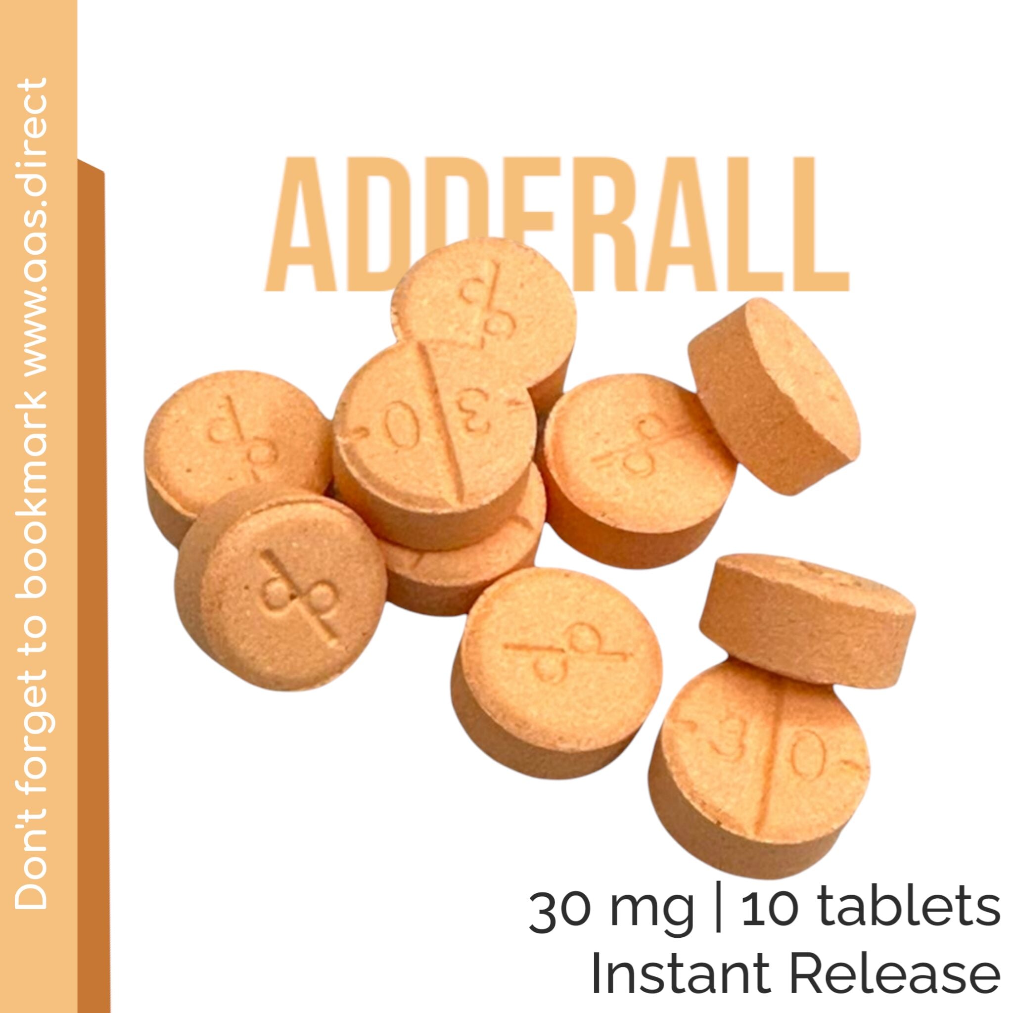 Adderall (Amphetamine) 30mg  – Brown Package